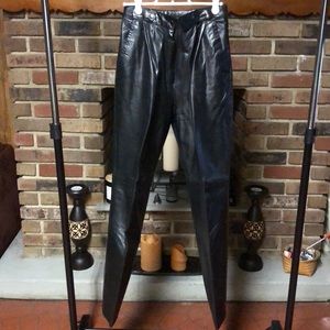 Black Leather Pants